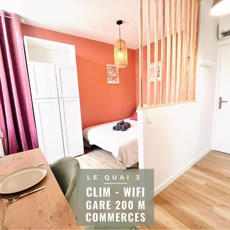 Le Quai 3 - Studio Neuf Lumineux Calme - Clim - Wifi - Gare A 200M Agen Buitenkant foto